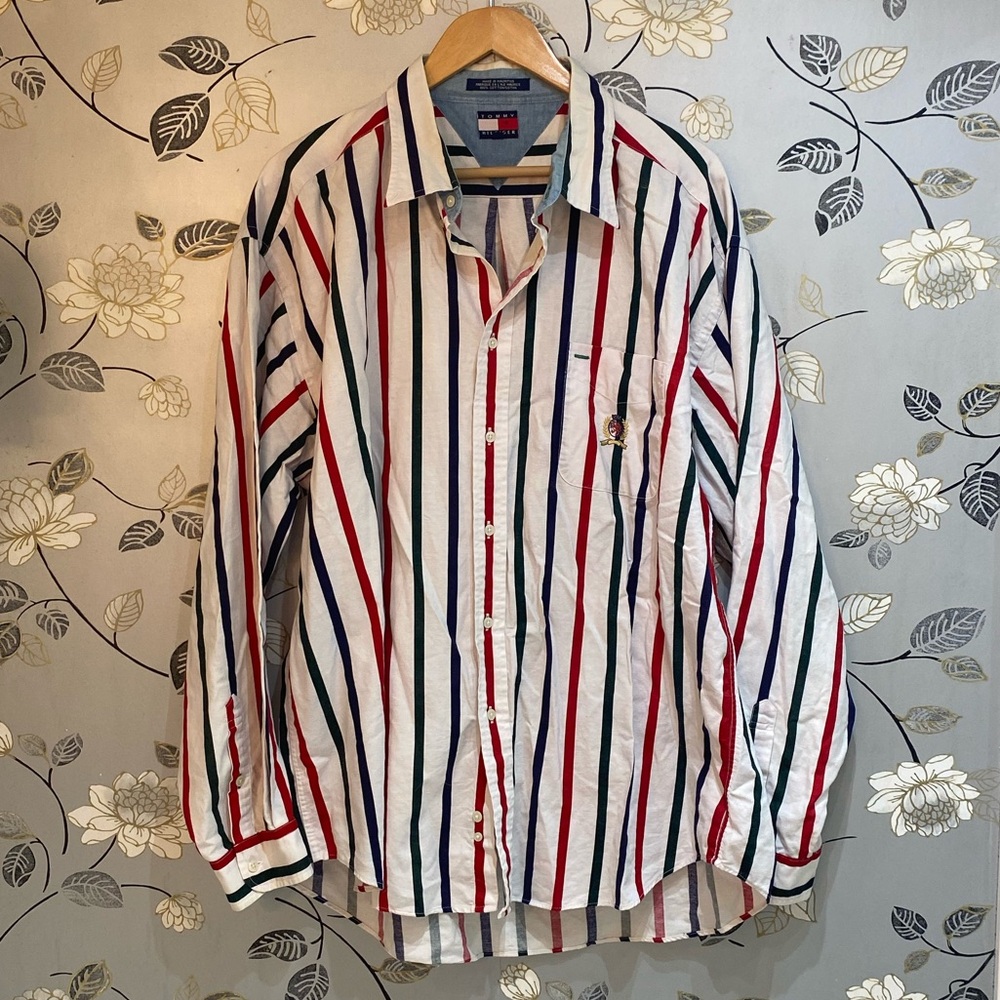 Tommy Hilfiger Men's Multicolor Vintage Striped Shirt